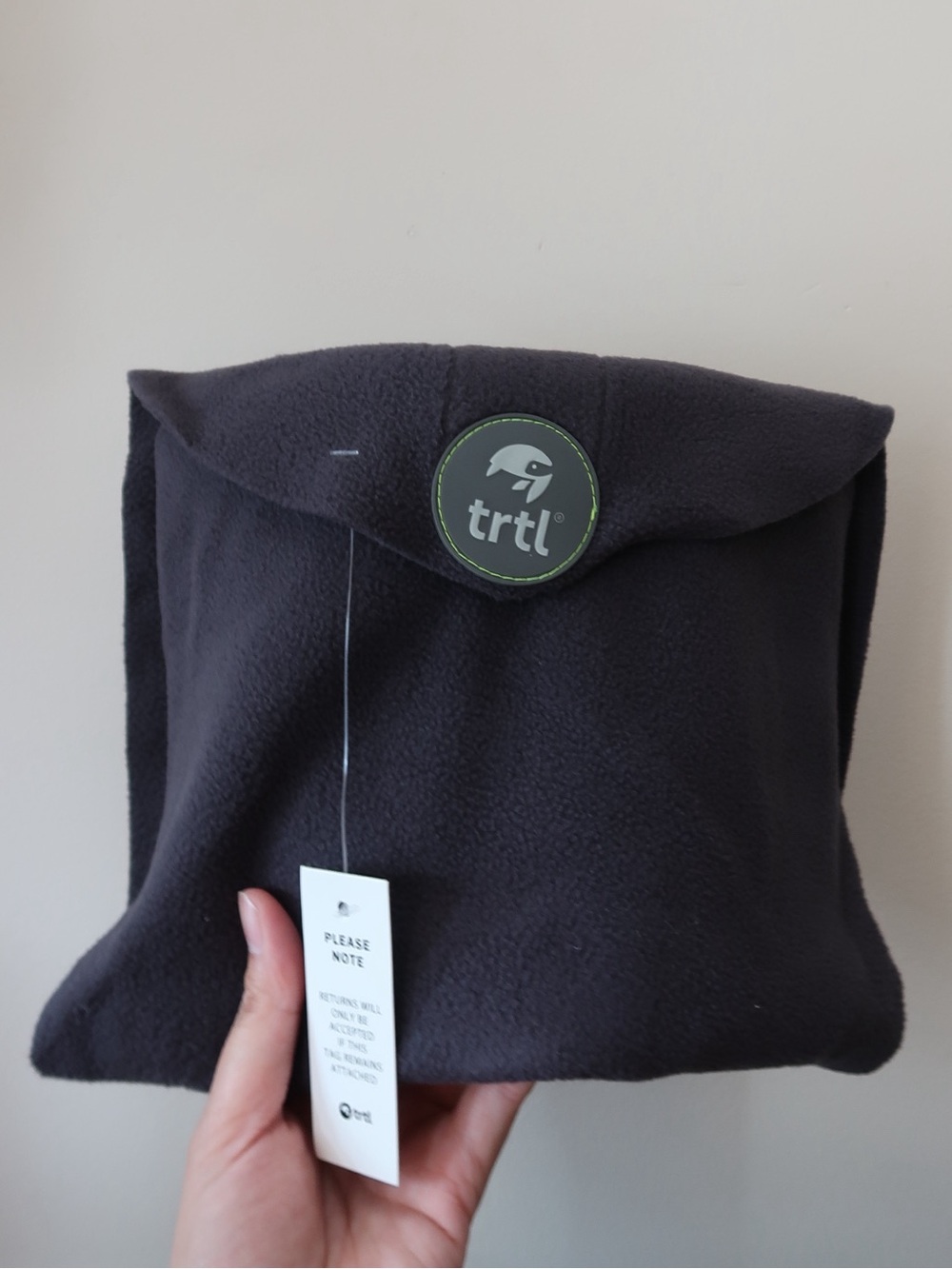 trtl Travel Pillow Original Grey NWT Neck Support + Carry Bag